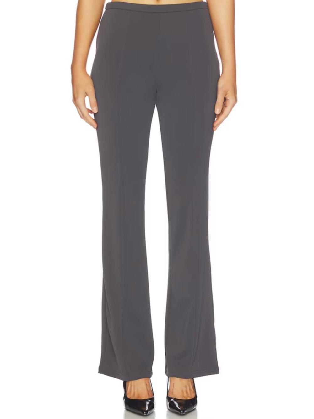 REVOLVE Stretch Flare Pants in Charcoal